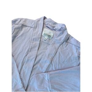 Haven Well Within Lavendar 100% Cotton Tie Waist Robe Pockets Womens Size Medium